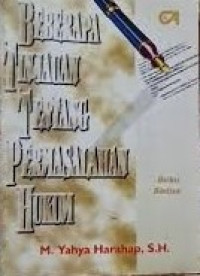 Image of Beberapa Tinjauan Tentang Permasalahan Hukum