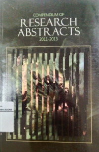 Image of Compedium of Research Abstracts 2011-2013