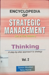 Image of Encyclopedia of strategic management : Thinking
