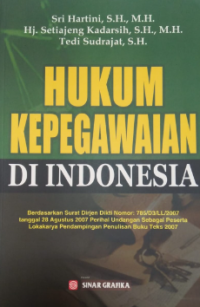 Image of Hukum Kepegawaian Indonesia