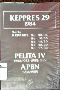 Image of Kepres 29 1984