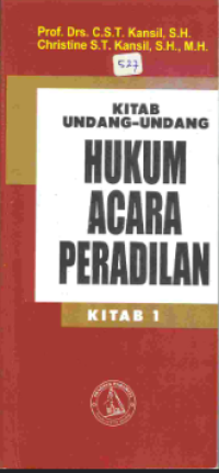 Image of Kitab UU Hukum acara peradilan : Kitab 1