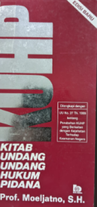 Image of KUHP: Kitab undang-undang hukum pidana