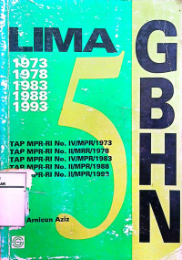 Image of Lima GBHN 1973-1978-1983-1988-1993