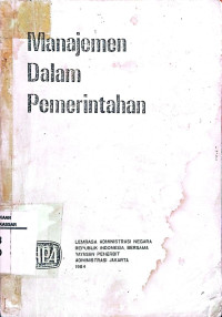 Image of Manajemen dalam pemerintahan