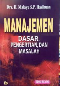 Image of Manajemen dasar pengertian dan masalah