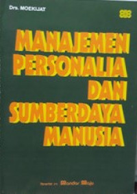 Image of Manajemen personalia dan sumber daya manusia