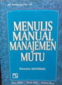 Image of Menulis manual manajemen mutu