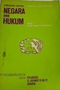 Image of Pemikiran tentang negara dan hukum dalam abad kesembilan belas