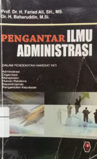 Image of Pengantar Ilmu Administrasi