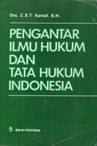Image of Pengantar Ilmu Hukum dan tata hukum Indonesia