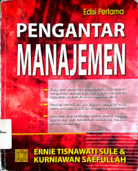 Image of Pengantar Manajemen