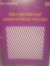 Image of Prinsip-prinsip Administrasi negara