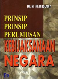 Image of Prinsip-prinsip Perumusan Kebijakan Negara