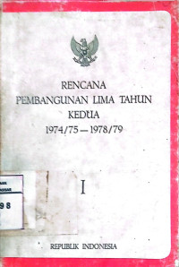 Image of Rencana pembangunan Lima Tahun kedua 1974/75-1978/79