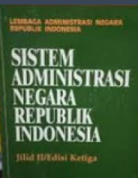 Image of Sistem administrasi Republik Indonesia