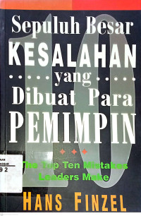 Image of The top ten mitakes leaders make