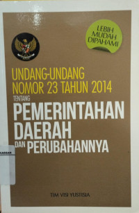 Image of Undang-Undang 23 Tahun 2014 Tentang Pemerintah Daerah