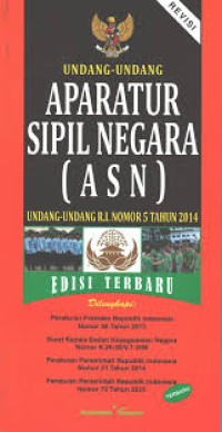 Image of Undang- Undang Aparatur Sipil Negara (ASN)