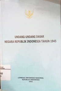 Image of Undang-Undang Dasar Negara Republik Indonesia Tahun 1945