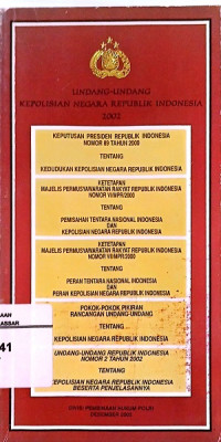 Image of Undang-Undang Kepolisian Negara RI 2002