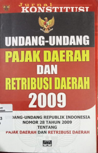 Image of Undang-Undang Pajak Daerah Dan Retribusi Daerah