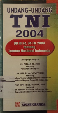 Image of Undang-Undang TNI 2004